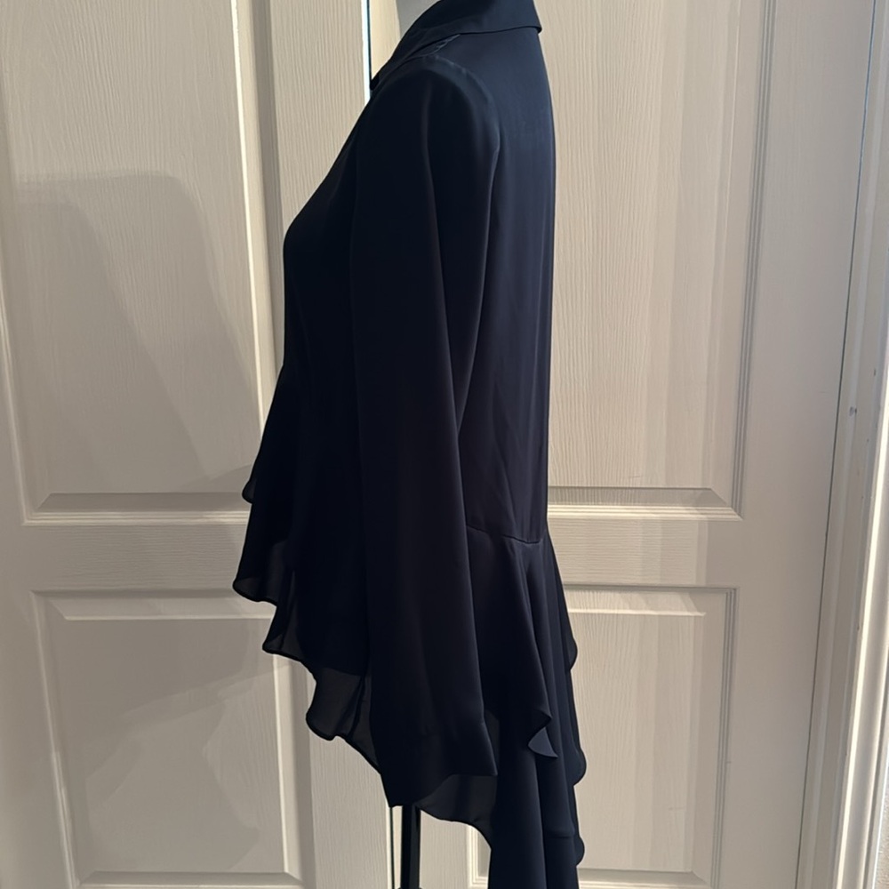 Nordstrom Rack - Black Button Down Top - Size Med… - image 4